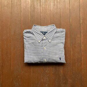 Blue and white Polo Ralph Lauren button down shirt #preppy